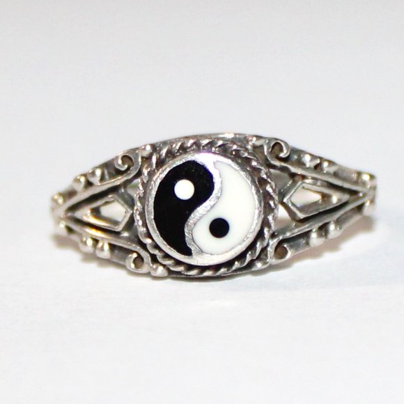 Jewelry Vintage Sterling Silver Yin Yang Ring Poshmark